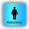Cedule ženy personál – plast (piktogram)