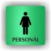 Cedule ženy personál – plast (piktogram)