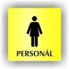 Cedule ženy personál – plast (piktogram)
