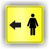 Piktogram - ŽENY V LEVO
