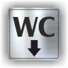 Piktogram - WC ŠIPKA DOLŮ