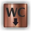 Piktogram - WC ŠIPKA DOLŮ