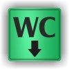 Cedule wc šipka dolů – plast (piktogram)