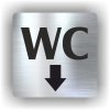 Piktogram - WC ŠIPKA DOLŮ