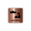 Cedule boty a lyžáky | Piktogram (čtverec)