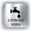 Cedule užitková voda – plast (piktogram)