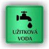 Cedule užitková voda – plast (piktogram)