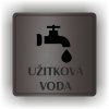 Cedule užitková voda – plast (piktogram)