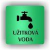 Cedule užitková voda – plast (piktogram)