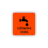 Cedule užitková voda | Piktogram (čtverec)