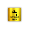 Cedule užitková voda | Piktogram (čtverec)