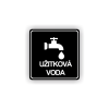 Cedule užitková voda | Piktogram (čtverec)