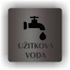 Cedule užitková voda – plast (piktogram)