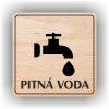Cedule pitná voda – plast (piktogram)