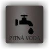 Cedule pitná voda – plast (piktogram)