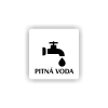Cedule pitná voda | Piktogram (čtverec)