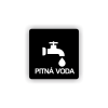 Cedule pitná voda | Piktogram (čtverec)