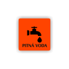 Cedule pitná voda | Piktogram (čtverec)