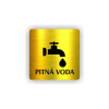 Cedule pitná voda | Piktogram (čtverec)