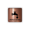 Cedule pitná voda | Piktogram (čtverec)