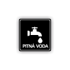 Cedule pitná voda | Piktogram (čtverec)