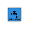Cedule pitná voda | Piktogram (čtverec)