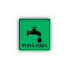 Cedule pitná voda | Piktogram (čtverec)