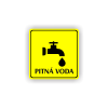 Cedule pitná voda | Piktogram (čtverec)