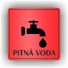 Cedule pitná voda – plast (piktogram)