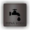 Cedule pitná voda – plast (piktogram)