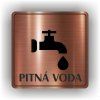 Cedule pitná voda – plast (piktogram)