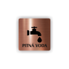Cedule pitná voda | Piktogram (čtverec)