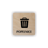 Cedule popelnice | Piktogram (čtverec)