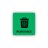 Cedule popelnice | Piktogram (čtverec)