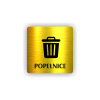 Cedule popelnice | Piktogram (čtverec)