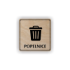 Cedule popelnice | Piktogram (čtverec)