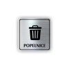 Cedule popelnice | Piktogram (čtverec)