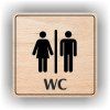 Cedule wc muži/ženy – plast (piktogram)