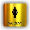 Cedule wc ženy – plast (piktogram)
