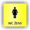 Cedule wc ženy – plast (piktogram)