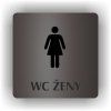 Cedule wc ženy – plast (piktogram)