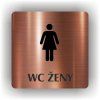 Cedule wc ženy – plast (piktogram)