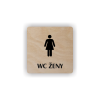 Cedule wc ženy | Piktogram (čtverec)