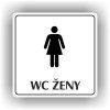 Cedule wc ženy – plast (piktogram)