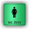 Cedule wc ženy – plast (piktogram)