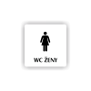 Cedule wc ženy | Piktogram (čtverec)
