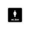 Cedule wc ženy | Piktogram (čtverec)