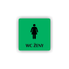 Cedule wc ženy | Piktogram (čtverec)