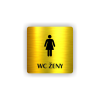 Cedule wc ženy | Piktogram (čtverec)