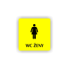 Cedule wc ženy | Piktogram (čtverec)